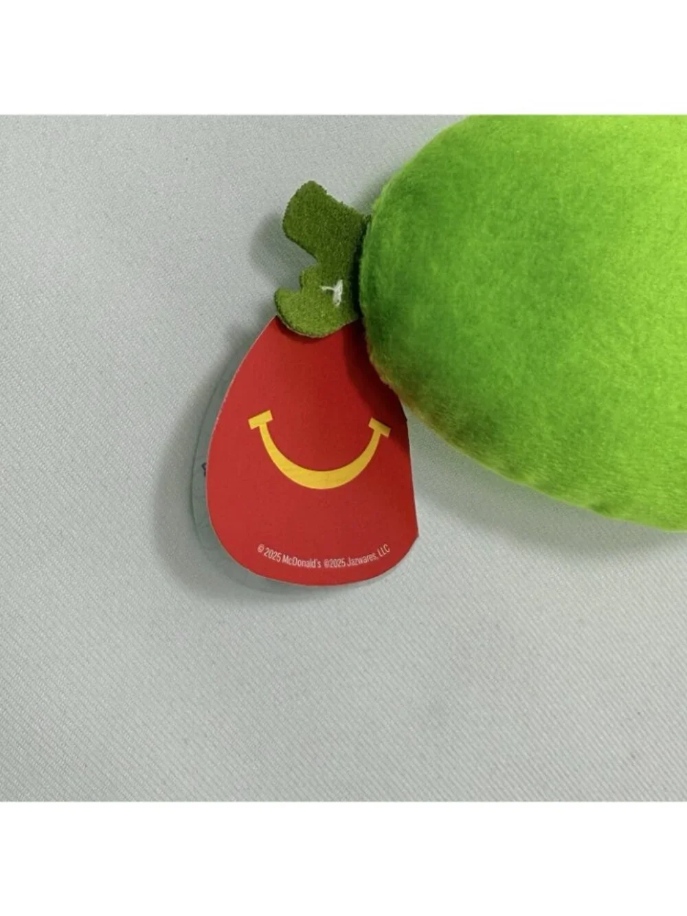 McDonald Squishmallows Charles Pickle Mustache Plush Toy Mini Happy Meal Squishy